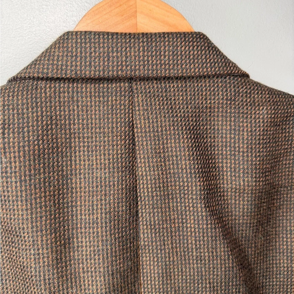 Oscar de la Renta x Vintage 80s Wool Micro Herringbone Blazer